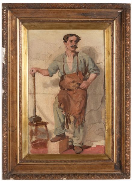 Anonimo del XIX-XX secolo Fabbro  - Asta Dipinti del XIX-XX Secolo - Associazione Nazionale - Case d'Asta italiane