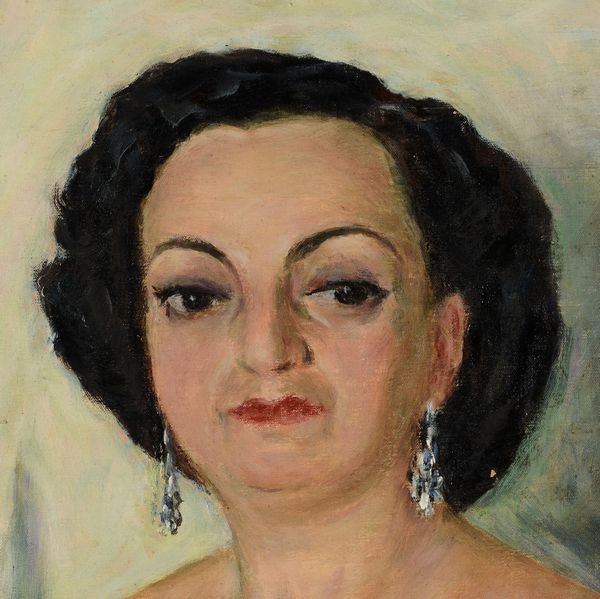 Renato Cenni : Ritratto di nobildonna  - Asta Dipinti del XIX-XX Secolo - Associazione Nazionale - Case d'Asta italiane