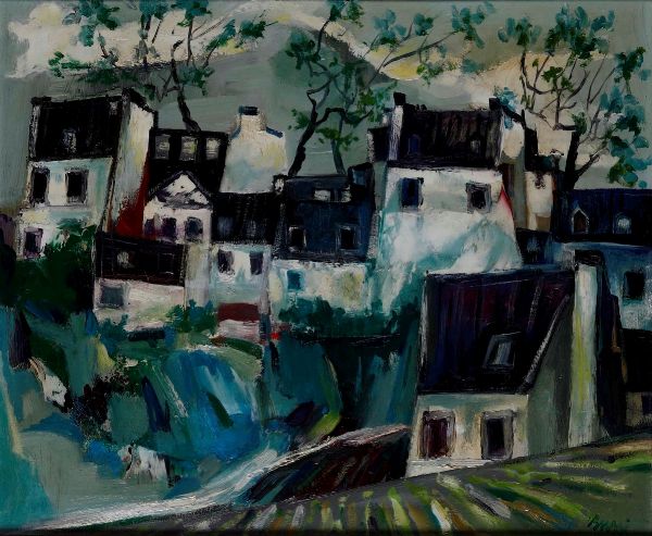 Renato Bussi : Bretagna  - Asta Dipinti del XIX-XX Secolo - Associazione Nazionale - Case d'Asta italiane