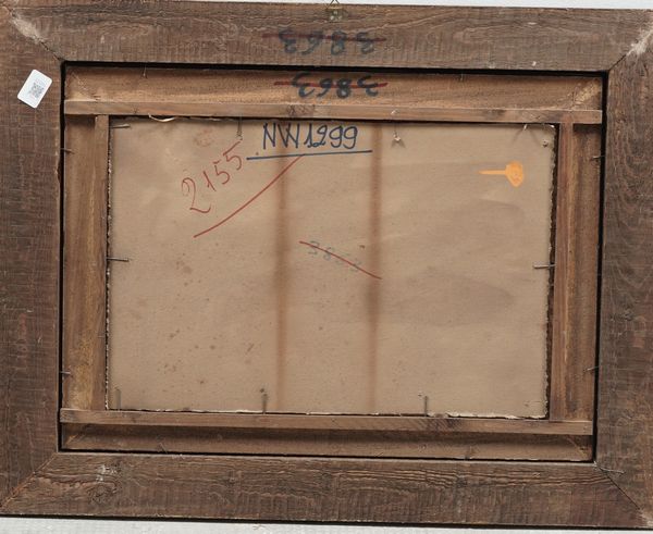 A firma M. Gianni (?) Veduta costiera al chiar di luna  - Asta Dipinti del XIX-XX Secolo - Associazione Nazionale - Case d'Asta italiane