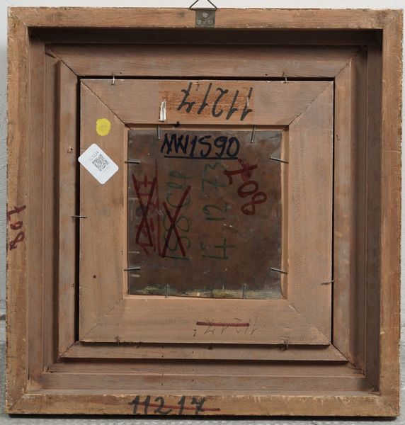 Anonimo del XIX-XX secolo Barca e gondola nella laguna veneziana  - Asta Dipinti del XIX-XX Secolo - Associazione Nazionale - Case d'Asta italiane