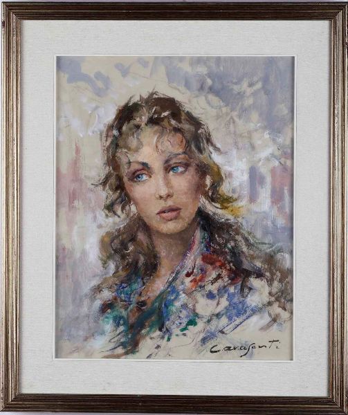 Giuseppe Cavasanti : Ritratto  - Asta Dipinti del XIX-XX Secolo - Associazione Nazionale - Case d'Asta italiane