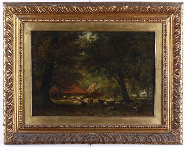Eugene Verboeckhoven : Pastori con gregge  - Asta Dipinti del XIX-XX Secolo - Associazione Nazionale - Case d'Asta italiane