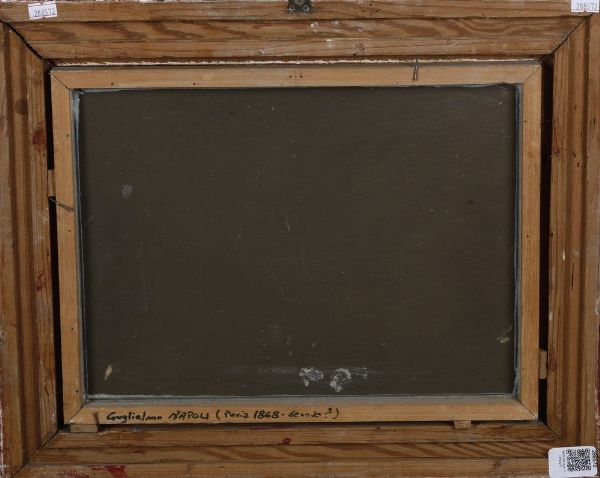 Guglielmo Napoli (XIX-XX secolo) : Paesaggio di campagna  - Asta Dipinti del XIX-XX Secolo - Associazione Nazionale - Case d'Asta italiane