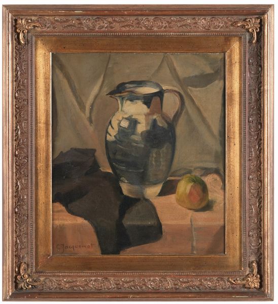 Firmato C. Jaquemont Natura morta con brocca  - Asta Dipinti del XIX-XX Secolo - Associazione Nazionale - Case d'Asta italiane