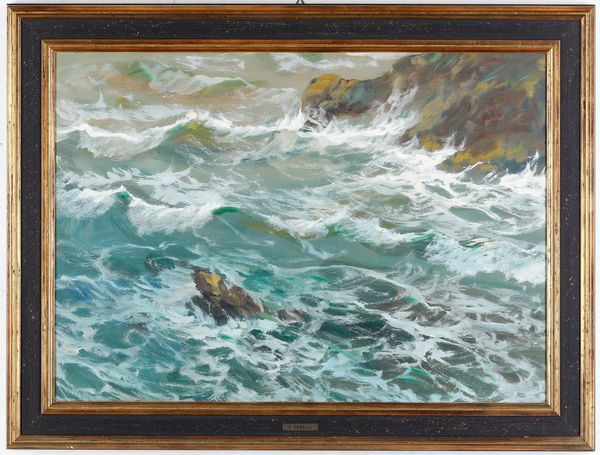 Giuseppe Caselli : Marina  - Asta Dipinti del XIX-XX Secolo - Associazione Nazionale - Case d'Asta italiane