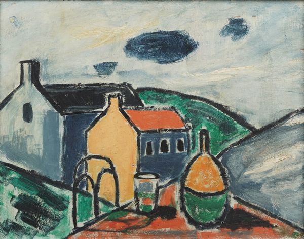 Pittore del XX secolo Paesaggio, 1954  - Asta Dipinti del XIX-XX Secolo - Associazione Nazionale - Case d'Asta italiane