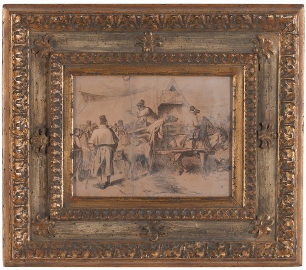 Anonimo del XIX-XX secolo Vendita dei vitelli  - Asta Dipinti del XIX-XX Secolo - Associazione Nazionale - Case d'Asta italiane