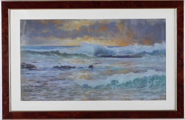 Pietro Barucci : Paesaggi costieri  - Asta Dipinti del XIX-XX Secolo - Associazione Nazionale - Case d'Asta italiane