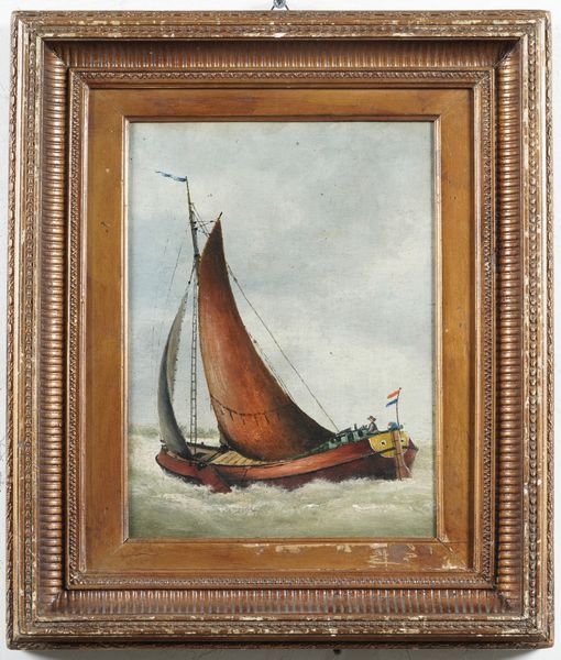 Anonimo del XIX-XX secolo Barca a vela  - Asta Dipinti del XIX-XX Secolo - Associazione Nazionale - Case d'Asta italiane