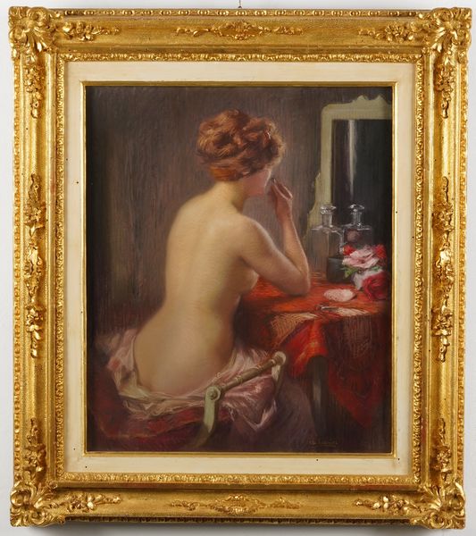 Charles Vasnier : Signora alla toilette  - Asta Dipinti del XIX-XX Secolo - Associazione Nazionale - Case d'Asta italiane