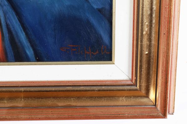 Cafiero Filippelli : Madonna, omaggio al Sassoferrasto  - Asta Dipinti del XIX-XX Secolo - Associazione Nazionale - Case d'Asta italiane