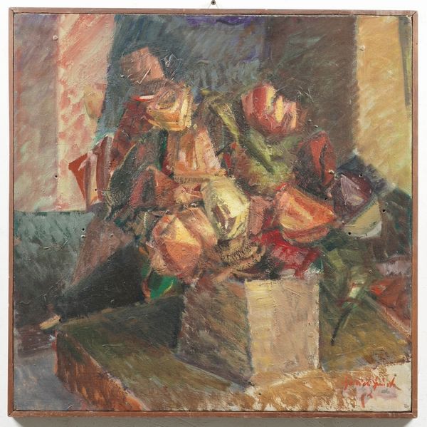 Anonimo del XX secolo Natura morta  - Asta Dipinti del XIX-XX Secolo - Associazione Nazionale - Case d'Asta italiane