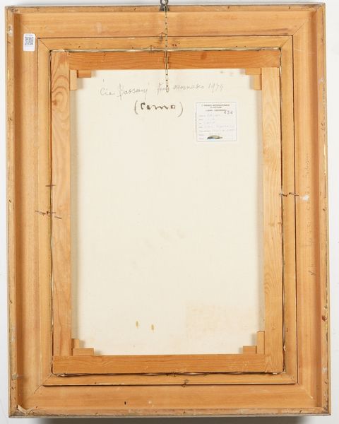 Lucia Bassani : Pelliccia bianca, 1973  - Asta Dipinti del XIX-XX Secolo - Associazione Nazionale - Case d'Asta italiane