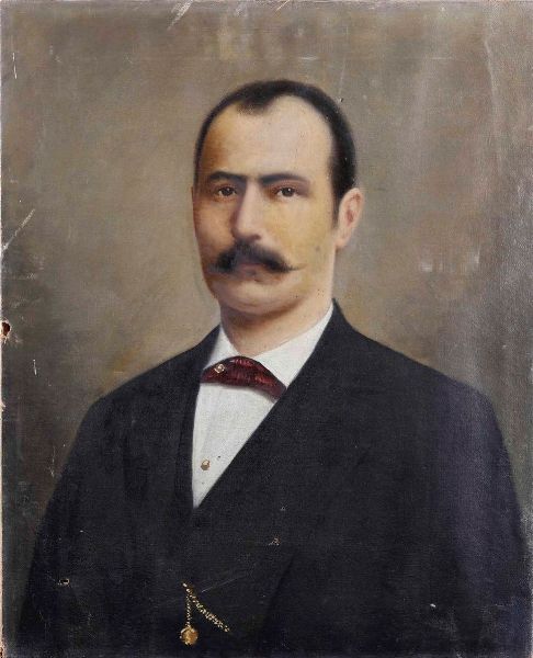 Ignoto del XIX secolo Ritratto di gentiluomo  - Asta Dipinti del XIX-XX Secolo - Associazione Nazionale - Case d'Asta italiane