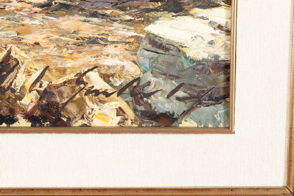 Artista non identificato Veduta con pescatori  - Asta Dipinti del XIX-XX Secolo - Associazione Nazionale - Case d'Asta italiane