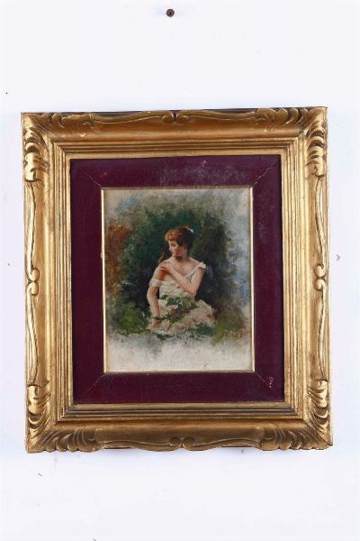 Lotto di due dipinti diversi  - Asta Dipinti del XIX-XX Secolo - Associazione Nazionale - Case d'Asta italiane