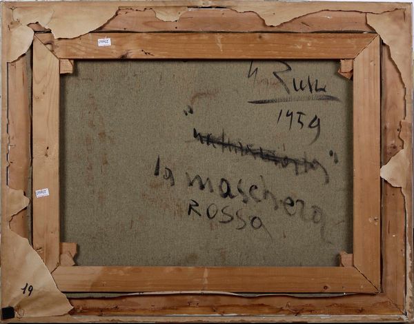 Mario Russo : Cotillons di carnevale, 1959  - Asta Dipinti del XIX-XX Secolo - Associazione Nazionale - Case d'Asta italiane