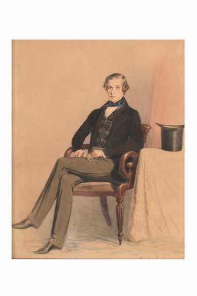 Anonimo del XIX-XX secolo Gentiluomo seduto  - Asta Dipinti del XIX-XX Secolo - Associazione Nazionale - Case d'Asta italiane