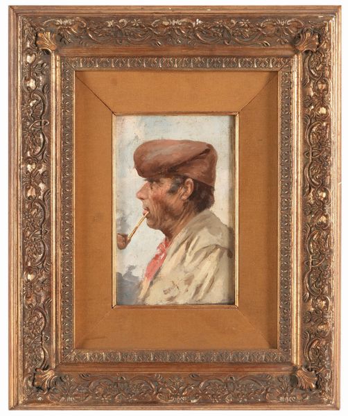 Anonimo del XIX-XX secolo Uomo con pipa  - Asta Dipinti del XIX-XX Secolo - Associazione Nazionale - Case d'Asta italiane