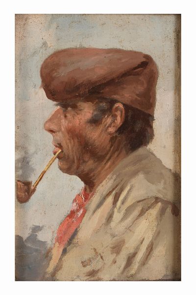 Anonimo del XIX-XX secolo Uomo con pipa  - Asta Dipinti del XIX-XX Secolo - Associazione Nazionale - Case d'Asta italiane