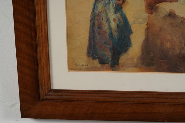 Arturo De Luca : Due acquerelli  - Asta Dipinti del XIX-XX Secolo - Associazione Nazionale - Case d'Asta italiane