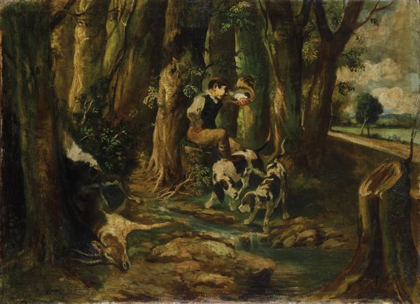 Scuola del XIX-XX secolo Scene di caccia  - Asta Dipinti del XIX-XX Secolo - Associazione Nazionale - Case d'Asta italiane