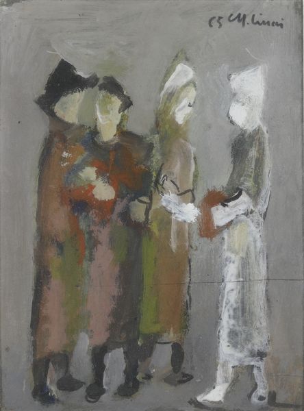 Mario Ciucci : Incontro di amiche  - Asta Dipinti del XIX-XX Secolo - Associazione Nazionale - Case d'Asta italiane