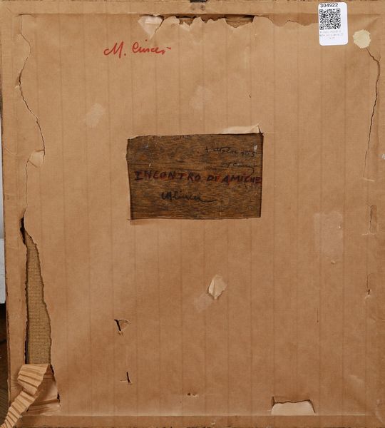 Mario Ciucci : Incontro di amiche  - Asta Dipinti del XIX-XX Secolo - Associazione Nazionale - Case d'Asta italiane