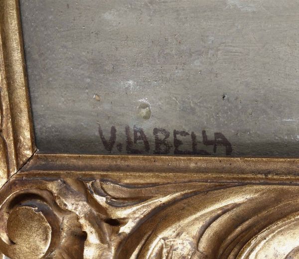 Vincenzo La Bella (Napoli 1872-1954) Figure in costume  - Asta Dipinti del XIX-XX Secolo - Associazione Nazionale - Case d'Asta italiane