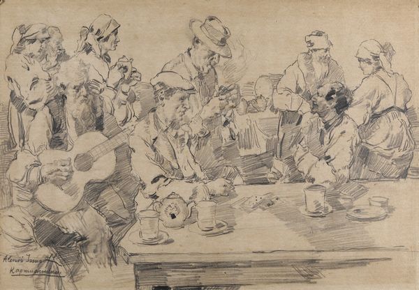 Alessio Issupoff : Figure dosteria  - Asta Dipinti del XIX-XX Secolo - Associazione Nazionale - Case d'Asta italiane