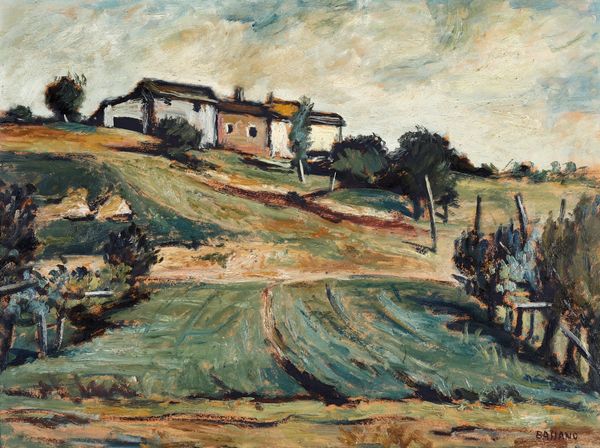 Luigi Bassano : Paesaggio  - Asta Dipinti del XIX-XX Secolo - Associazione Nazionale - Case d'Asta italiane