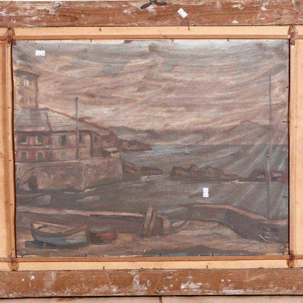 Luigi Bassano : Paesaggio  - Asta Dipinti del XIX-XX Secolo - Associazione Nazionale - Case d'Asta italiane