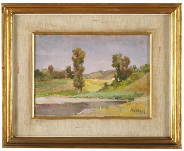 Noel Quintavalle (Noelqui) : Paesaggio fluviale  - Asta Dipinti del XIX-XX Secolo - Associazione Nazionale - Case d'Asta italiane