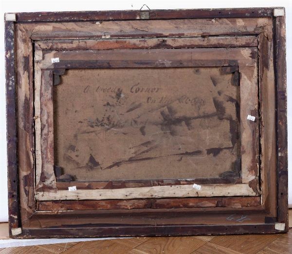 Scuola Inglese del XIX secolo A weedy corner on the Avon (Angolo erboso sullAvon con cigni)  - Asta Dipinti del XIX-XX Secolo - Associazione Nazionale - Case d'Asta italiane