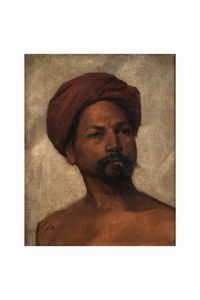 Anonimo Ritratto di uomo mediorentale  - Asta Dipinti del XIX-XX Secolo - Associazione Nazionale - Case d'Asta italiane