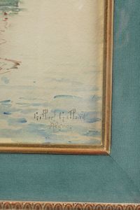 Gilbert Gathard (XX secolo) Veliero  - Asta Dipinti del XIX-XX Secolo - Associazione Nazionale - Case d'Asta italiane