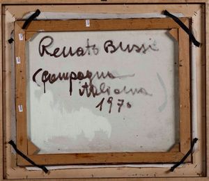 Renato Bussi : Campagna italiana  - Asta Dipinti del XIX-XX Secolo - Associazione Nazionale - Case d'Asta italiane