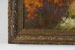 Guglielmo Napoli (XIX-XX secolo) : Paesaggio lacustre  - Asta Dipinti del XIX-XX Secolo - Associazione Nazionale - Case d'Asta italiane