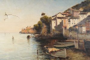 F. Rognoni Paesaggio costiero  - Asta Dipinti del XIX-XX Secolo - Associazione Nazionale - Case d'Asta italiane