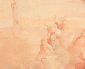 Otto Bachmann : Predica alla folla  - Asta Dipinti del XIX-XX Secolo - Associazione Nazionale - Case d'Asta italiane