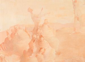 Otto Bachmann : Predica alla folla  - Asta Dipinti del XIX-XX Secolo - Associazione Nazionale - Case d'Asta italiane