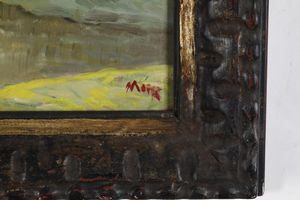 Domingo Motta : Sulle rive della Bormida  - Asta Dipinti del XIX-XX Secolo - Associazione Nazionale - Case d'Asta italiane