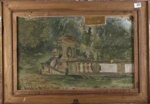 Marco Calderini : Paesaggio a Coazze  - Asta Dipinti del XIX-XX Secolo - Associazione Nazionale - Case d'Asta italiane