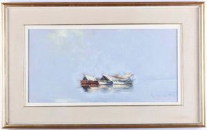 Lotto di 6 dipinti di cui 3 dello stesso autore e altri 3 diversi  - Asta Dipinti del XIX-XX Secolo - Associazione Nazionale - Case d'Asta italiane