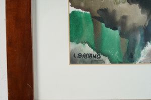 Luigi Bassano : Paesaggio  - Asta Dipinti del XIX-XX Secolo - Associazione Nazionale - Case d'Asta italiane