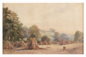 Anonimo del XIX-XX secolo Covoni  - Asta Dipinti del XIX-XX Secolo - Associazione Nazionale - Case d'Asta italiane