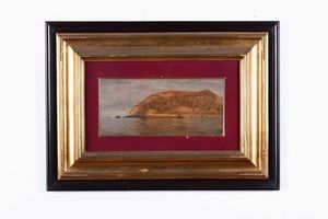 Federico Rossano : Scena costiera  - Asta Dipinti del XIX-XX Secolo - Associazione Nazionale - Case d'Asta italiane
