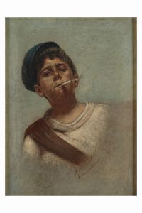 Vincenzo Pasquale Petrocelli : Sciusci  - Asta Dipinti del XIX-XX Secolo - Associazione Nazionale - Case d'Asta italiane