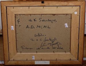 Antonio Giuseppe Santagata : Paesaggio  - Asta Dipinti del XIX-XX Secolo - Associazione Nazionale - Case d'Asta italiane